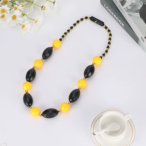 Cina fabbrica all'ingrosso incandescente festa decorazioni Led luce giglio collana Mari Gras perline lampeggianti collane di carnevale - Product Image 4