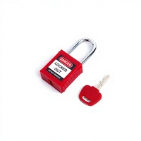 Cadenas de sécurité industriel Elecpopular 2026 de haute qualité avec anse en acier durable et anse en nylon, clé en laiton massif/cuivre pour verrouillage de porte