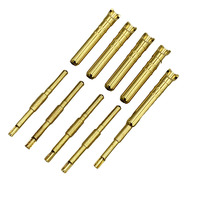 Composants électroniques à courant élevé mâle femelle 1.5mm laiton plaqué or Aviation broches à ressort connecteur batterie CNC usinage