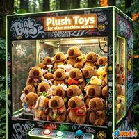 Plus de 30K styles de jouets en peluche Capybara en gros à prix abordable, poupées Capybara en peluche mignonnes de 4 et 8 pouces pour les machines à griffes et les prix d'arcade