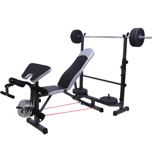 Toptan ağır çelik Fitness çok fonksiyonlu ağırlık kaldırma tezgah ev kullanımı için kapsamlı eğitim vücut geliştirme spor