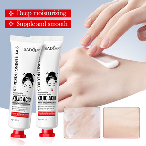 SADOER Crème Mains Hydratante Intense Nourrissante Réparatrice Éclaircissante Peaux Rugueuses à l'Acide Kojique pour Mains Sèches et Gercées - Product Image 2
