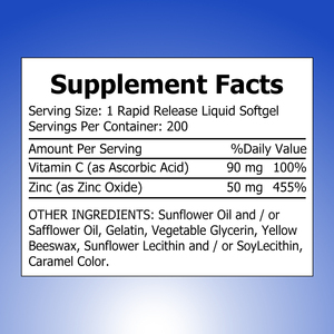 Cápsulas Blandas de Zinc OEM ODM con Vitamina C y 50 mg de Zinc, Apoya la Función del Sistema Inmunológico, Suplemento Dietético para Adultos - Product Image 2