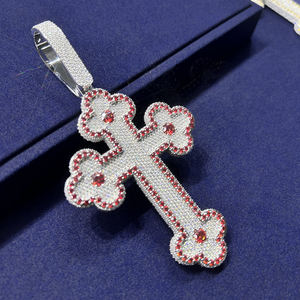 Vvs Moissaniteダイヤモンドカスタムホップ925スターリングファインシルバージュエリーペンダントペンダント & チャーム卸売 - Product Image 3