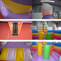 Castillo Inflable Comercial de PVC, Marca YK, Garantía de 3-5 Años, Logotipo Personalizado, 3x3x2.3m, Alquiler para Fiestas Infantiles