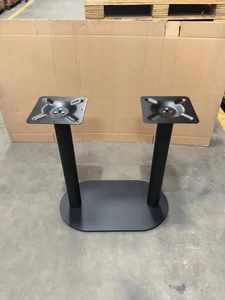 בסיס שולחן אוכל ממתכת שחורה, יצוקה, מצופה אבקה, עמידה במיוחד - Product Image 3