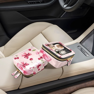 Custom Cartoon Girl <b>Makeup</b> Vanity Bag Cosmetic <b>Case</b> Travel Portable <b>Makeup</b> Storage Semi-Travel PVC Cosmetic Bags Zipper Closure - Product Image 6