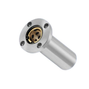 Roulement linéaire LMF personnalisé à bride ronde, manchon en cuivre graphite, autolubrifiant, résistant à la corrosion pour la robotique - Product Image 1