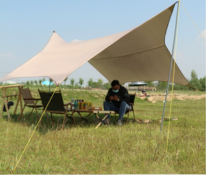 Nueva Carpa de Camping Portátil, Toldo de Playa Simple para Exteriores con Protección Solar y contra la Lluvia, Hecha de Tela Oxford - Product Image 1