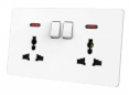 Prise électrique 2026 Royaume-Uni 13A, double prise avec interrupteur, prises USB, prise 5 broches, prise murale électrique