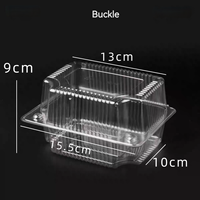 Emballage alimentaire en plastique jetable en gros pour gâteaux, boîte transparente pour hamburgers, emballage blister pour gâteau roulé suisse