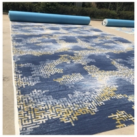 Tapis imprimé en polyester en gros directement de l'usine pour couloir d'hôtel en stock – Tapis de luxe mur à mur