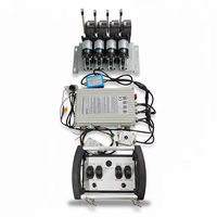 Télécommande sans fil pour grue - Étanche IP68, portée 500m, batterie rechargeable, boutons personnalisables, matériau métal/plastique