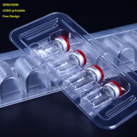 Emballage en blister de flacons cylindriques médicaux pour systèmes automatiques d'extraction cellulaire