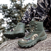 6676 Bottes tactiques pour hommes les plus vendues : respirantes, antidérapantes, durables, chaussures de randonnée et bottes d'entraînement mi-montantes