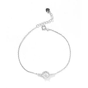 Elegant Lab-grown Diamond White Luxury <b>Chain</b> & Link <b>Bracelet</b> with 20 Stones S925 <b>Silver</b> Fashion Charm - Product Image 4