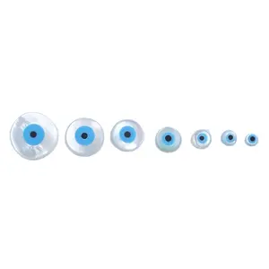 Blue Eye Mother of Pearl Round 5mm-12mm Double Sides Eye For Bracelet or Pendant