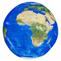 Ballon de globe de terre gonflable pour décoration d'événements personnalisés