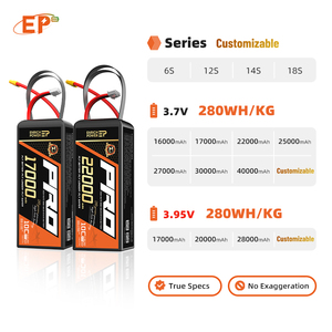 EP 6S/12S/14S/18S 16000-40000mAh Batería LiPO semisólida Batería de Dron de polímero de litio de alta densidad energética para UAV agrícola - Product Image 5
