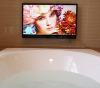 Téléviseur de salle de bain miroir étanche Android 11 de 22 pouces avec écran tactile