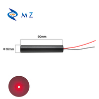 Compact D16mm 650nm 10/20/30/50/100mw Module de Diode Laser à point rouge monomode lentille en verre de haute qualité de qualité industrielle