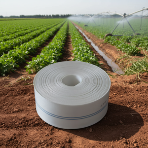 Tuyau plat flexible haute pression en PE <span class=keywords><strong>pour</strong></span> l'irrigation agricole, durable, facile à ranger, échange d'eau en aquaculture, jardinage aquatique, connexion - Product Image 1