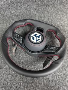 Volante in Pelle Nera/ Nero Lucido/ LED in Fibra di Carbonio per <span class=keywords><strong>Audi</strong></span> S5 A4 B8 B8.5 B9 RS5 RS6 A6 C7 S7 A7 S8 A3 A8 TT - Product Image 6