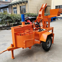 Prix de la machine de fabrication de blocs de briques à emboîtement dans le sol argileux semi-automatique M7M1 mobile à moteur diesel