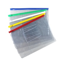 Sobres con Cierre de Polipropileno Ecológicos para la Escuela, Precio de Fábrica, Transparentes, Tamaños A4, A5, A6, Bolsillo para Etiquetas de PVC, Carpeta de Documentos con Cierre de Plástico
