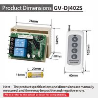 Contrôleur de moteur à déceleration sans fil XYT GV-DJ402S DC 6/12/24V Haute précision Avant/Arrière pour machines d'impression