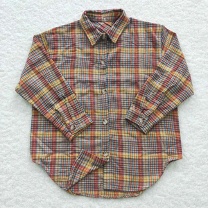 Nouvelle chemise en flanelle à carreaux pour enfants, chemise pour garçon et fille - Product Image 6