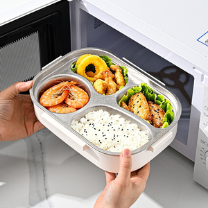 Pure Titanium Food Container, Sealed Leakproof Fresh-Keeping <b>Lunch</b> <b>Box</b>, Heatable Crystal Titanium Portable Bento <b>Box</b> for Fruit R - Product Image 3