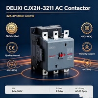 Kontaktor Magnetik Udara AC 3 Fasa Tipe DP Delixi 8011 untuk Pemasangan Rel DIN, Aplikasi Industri Perdagangan CNC