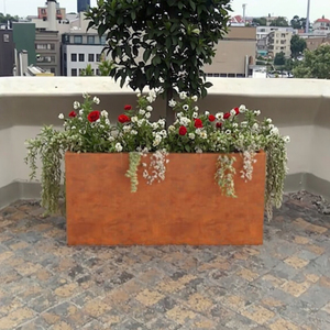 Planteur durable de <span class=keywords><strong>pot</strong></span> de boîte à fleurs de conception classique simple d'emballage plat pour les plantes extérieures et la décoration de jardin - Product Image 4