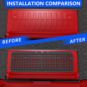 Bảng điều khiển Molle cổng sau Tương thích với RAM 2023 2019 1500 chúng tôi mô hình bảng điều khiển chiến thuật bằng thép carbon bền - Product Image 2