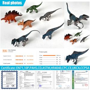 PVC Mini dinosaure en plastique solide jouets Simulation cognitive <span class=keywords><strong>Jurassic</strong></span> Animal Tyrannosaurus Rex modèle pour enfants Collection - Product Image 5