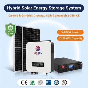 Sistema Híbrido de Almacenamiento de Energía Solar 5KW 10KW 16KW 20KW Conectado a la Red y Fuera de la Red para el Hogar LiFePO4 16KWh 20KWh Compatible con Growatt <span class=keywords><strong>Solis</strong></span> OEM CE - Product Image 1