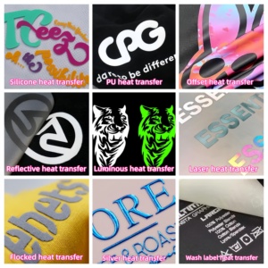 Premium Visual Texture 3D Silicone Embossed Glossy Iron on Patches Brand <b>Sticker</b> Heat Transfer Patch for Sports Wear Hoodie - Product Image 3