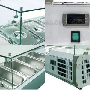 <span class=keywords><strong>Table</strong></span> de préparation sandwich d'<span class=keywords><strong>occasion</strong></span> métro MAYHOPE <span class=keywords><strong>réfrigérée</strong></span> <span class=keywords><strong>Table</strong></span> à salade en acier inoxydable Réfrigérateur de service <span class=keywords><strong>3</strong></span> <span class=keywords><strong>portes</strong></span> - Product Image 5