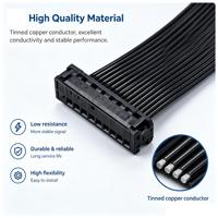 Câble adaptateur 40 broches à âme en cuivre avec isolation en caoutchouc pour appareils électroménagers, connexions HDD/CD/DVD-ROM et PCB