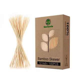 Çevre dostu özel logo doğal bambu toptan ucuz fiyat bir kez sıcak satış tek kullanımlık bambu kokteyl sticks