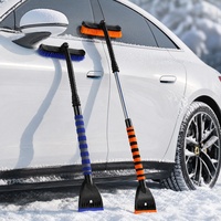 Pelle à neige détachable pour voiture, grattoir à glace d'hiver, brosse à neige, outil de dégivrage de véhicule, pelle à neige en caoutchouc pour voiture