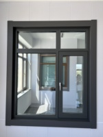 Ventanas Abatibles de Aluminio Serie 80 con Rotura de Puente Térmico de Alta Calidad para Villas Modernas