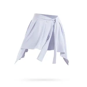 Sports Yoga Short Skirt Anti-Slip Strap A Skirt Cover Buttock Towel Ballet Dance Dress Yoga Skirts