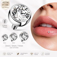 Connecteur de barre d'oreille en titane plaqué or personnalisé avec sertissage griffe pour piercing corporel, accessoires de bijoux pour mariage et enfants