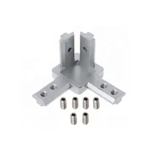 T Slot Nhôm Hồ Sơ Phụ Kiện 3030 Giấu 3 Way Nối Bracket