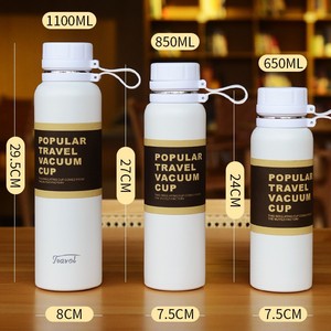 Popular Travel Vacuum Cup 304 Stainless Steel Insulated Water <b>Bottle</b> With Strap Portable Outdoor Sports Use - Product Image 2