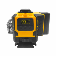 Niveau laser vert avec trois lignes à 360° °   Batterie au lithium Lines avec boîtier en caoutchouc moulé pour l'alignement