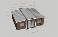 Maison Extensible Multifonctionnelle et Personnalisable en Panneaux Sandwich EPS de 20, 30 ou 40 pieds, Pliable et Mobile pour Habitation