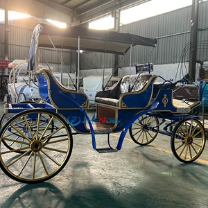 Sightseeing Carriage Tourist Horse Drawn European Horse Carts Wagon Carriage Pumpkin Wedding Electric Horse Carriage - Product Image 4